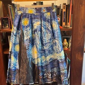 Van Gogh’s Starry Night skirt